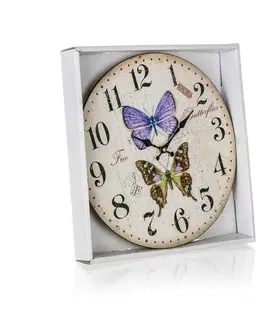 Hodiny Nástěnné hodiny Butterflies, pr. 34 cm