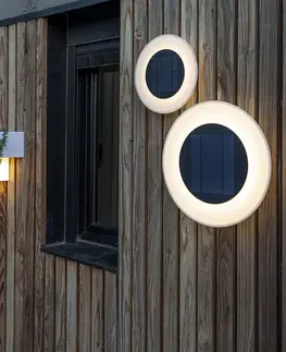 Solární lampy na zeď Newgarden Newgarden Wally LED solární nástěnné světlo, Ø 27 cm