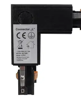 Svítidla  Konektor pro svítidla v lištovém systému 3-fázový TRACK černá typ L 