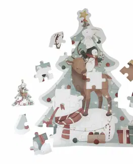 Hračky puzzle LITTLE DUTCH - Puzzle vánoční XL