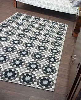 Koberce a koberečky Dywany Lusczow Kusový koberec LISBOA 27206/875 květiny hnědý, velikost 200x290