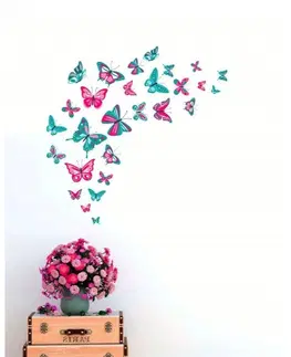 Zvířátka Dekorační nálepka na zeď motýly