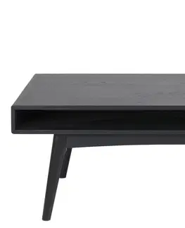 Konferenční stolky Dkton Designový konferenční stolek Abraxas černá