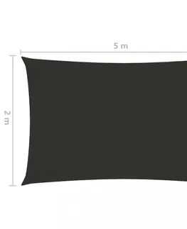 Stínící textilie Stínící plachta obdélníková 2 x 5 m oxfordská látka Dekorhome Cihlová
