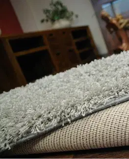 Koberce a koberečky Dywany Lusczow Kusový koberec SHAGGY Izebelie 5cm šedý, velikost 100x500