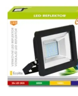 LED reflektory Ecolite LED reflektor, SMD, 20W, 5000K, IP65, 1600Lm RLED48WL-20W