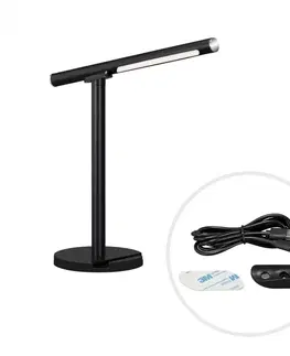 LED stolní lampy BRILONER USB LED nástěnná a stolní lampa, 37 cm, 1,5 W, černá BRILO 7384-015