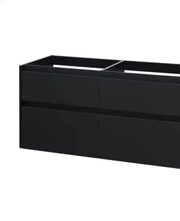 Koupelnový nábytek MEREO Opto, koupelnová skříňka 121 cm, černá CN943S