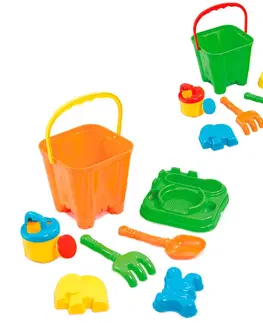 Hračky na zahradu ADDO - Hračky na písek - set hraček v kyblíku, 6ks