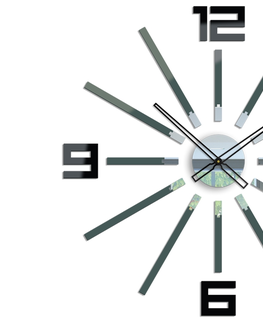 Nalepovací hodiny ModernClock 3D nalepovací hodiny Briliant šedé