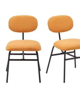 Židle do jídelny Sada 2ks Židlí Pino Oranžová