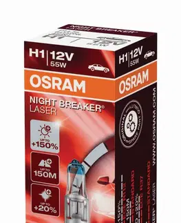 Autožárovky OSRAM H1 Night breaker LASER +150% 64150NL 55W 12V