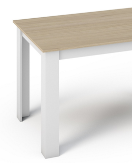 Jídelní stoly Jídelní stůl BEIRA 120x80, sonoma/bílá