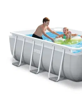 Bazény Obdélníkový zahradní bazén s filtrací a žebříkem 300 x 175 cm