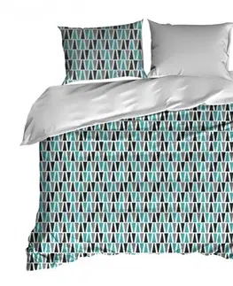 Bavlněné ložní povlečení Povlečení na postel s tyrkysovým vzorem