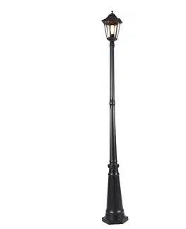 Venkovni lucerny Klasická venkovní lucerna černá 200 cm IP44 - Havana