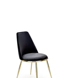 Židle HALMAR Designová židle GLAMOUR K460 černá