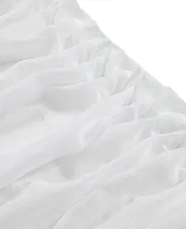 Závěsy Homede Záclona Kresz Tape, bílá, 140 x 140 cm