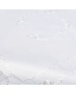 Ubrusy Ubrus celoroční, Aneta vyšívaný, bílý 120 x 140cm