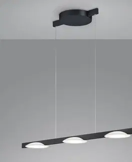 Závěsná světla Helestra Helestra Pole LED závěsné světlo tři zdroje černá