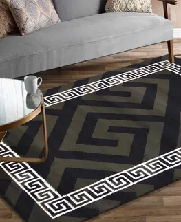 Moderní koberce Stylový koberec do každého pokoje v khaki barvě