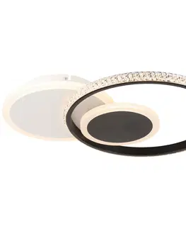 Stropní osvětlení Stropní svítidlo Rulm, D/š: 45/32cm,čier.bílá