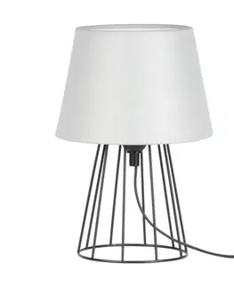 Lampy   7663104 - Stolní lampa MANGOO 1xE27/40W/230V šedá/černá 