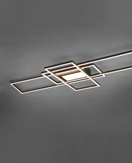 Stropní svítidla Trio Lighting Stropní svítidlo Irvine LED 3 000-6 500 K, antracitová barva