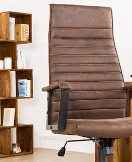 Kancelářská křesla LuxD Kancelářská židle Roma Vintage hnědá 125cm