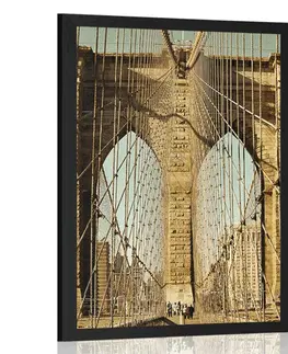 Města Plakát most Manhattan v New Yorku