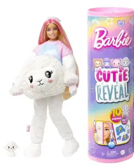 Hračky panenky MATTEL - Barbie Cutie Reveal pastelová edice ovečka