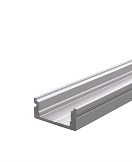 Profily Light Impressions Reprofil U-profil plochý AU-01-10 stříbrná mat elox 2000 mm 970021