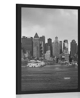 Černobílé Plakát jedinečný New York v černobílém provedení