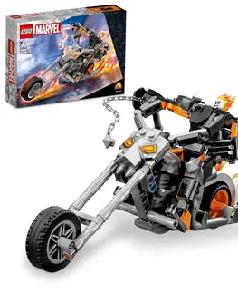 Hračky LEGO LEGO - Marvel 76245 Robotický oblek a motorka Ghost Ridera