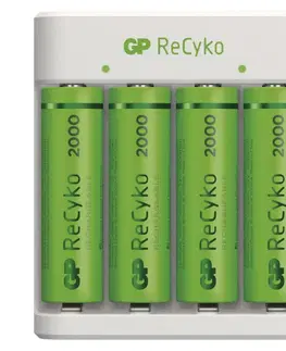 Inteligentní nabíječky EMOS Nabíječka baterií GP Eco E411 + 4× AA ReCyko 2000 B51414