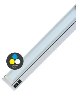 Přisazená nábytková svítidla Ecolite kuchyňské LED svítidlo 15W, CCT, 1200lm, 92cm, stříbrná TL2016-CCT/15W