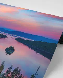 Samolepící tapety Samolepící fototapeta jezero při západu slunce