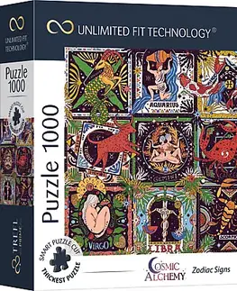 Hračky puzzle TREFL - Puzzle 1000 UFT - Kosmická alchymie: Znamení zvěrokruhu