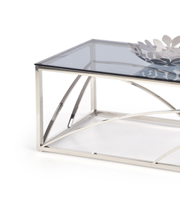 Konferenční stolky Konferenční stolek MALUERA typ A, stříbrná