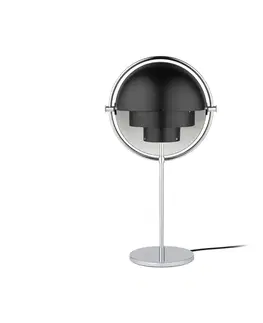 Stolní lampy GUBI Stolní lampa GUBI Multi-Lite, výška 50 cm, chrom/černá