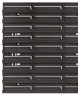 Zahradní nářadí Prosperplast Sada montážních panelů 2 ks BENER 38,6 x 1,8 x 39 cm černá