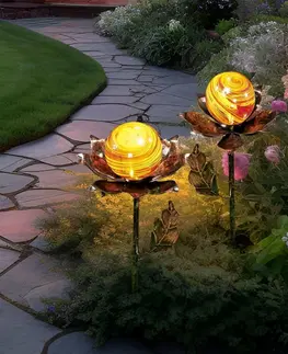 Svíčky a světelné dekorace 2 solární světla "Květina"