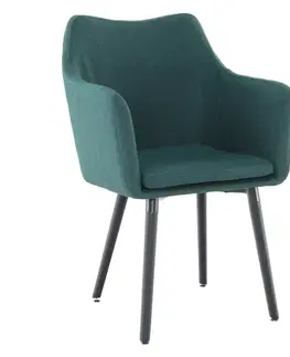 Židle Jídelní křeslo DABIR Tempo Kondela Smaragdová