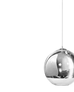 Designová závěsná svítidla AZzardo SILVER BALL závěsné svítidlo 1x E27 60W bez zdroje 40cm IP20, chromové