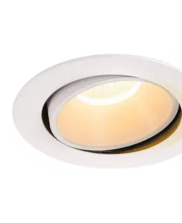 LED podhledová svítidla SLV BIG WHITE NUMINOS MOVE DL XL vnitřní LED zápustné stropní svítidlo bílá/bílá 2700 K 20° otočné a výkyvné 1003710