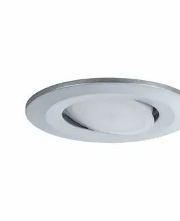 Bodovky do podhledu na 230V PAULMANN Vestavné svítidlo LED Calla kruhové 10x6,5W matný chrom nastavitelné 999.25 P 99925