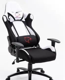 Kancelářské židle Ak furniture Herní křeslo F4G FG38/F černé/bílé