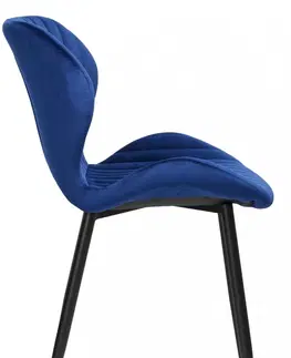 Židle TZB Židle Dallas Velvet modrá