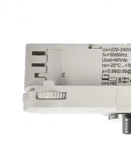 Kolejnice a příslušenství 3fáze Light Impressions Deko-Light napájení Multi CC, PRO-UA420-W kolejnicový systém 3-fázový 230V konstantní proud 250/350/450/500 mA IP20 25-42V DC 6,30-21,00 W 862180