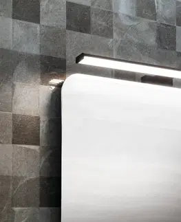 Koupelna SAPHO CHICAGO LED svítidlo, 400x120x40, 8W, 230V, plast, černá mat AU468